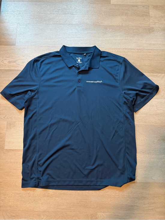 Men's Navy Lockheed Martin Polo Shirt - XXL